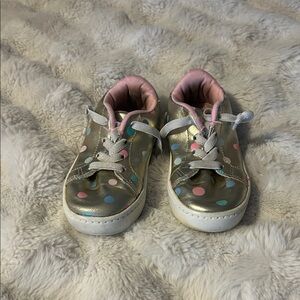 Toddler 9 Metallic Polka Dot Sneakers